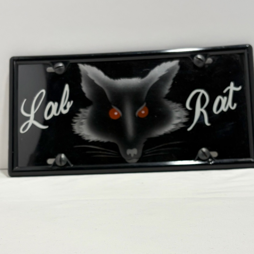 Lab Rat Front License Plate Laboratory Humor